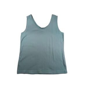 Lands End Light Blue Sleeveless Tank Top Size Small